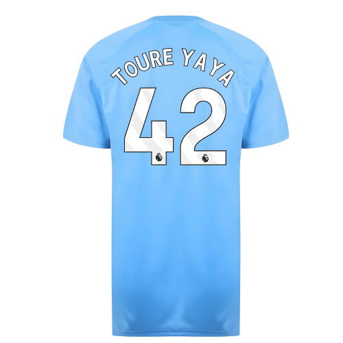 Man City Poly T-Shirt (Blue) (Toure Yaya 42)