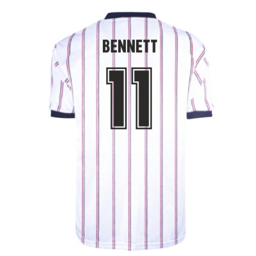 Manchester City 1982 Away Retro Football Shirt (Bennett 11)