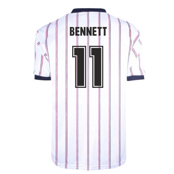 Manchester City 1982 Away Retro Football Shirt (Bennett 11)