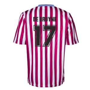 Manchester City 1988 Away Retro Football Shirt (DE BRUYNE 17)