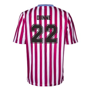 Manchester City 1988 Away Retro Football Shirt (DUNNE 22)