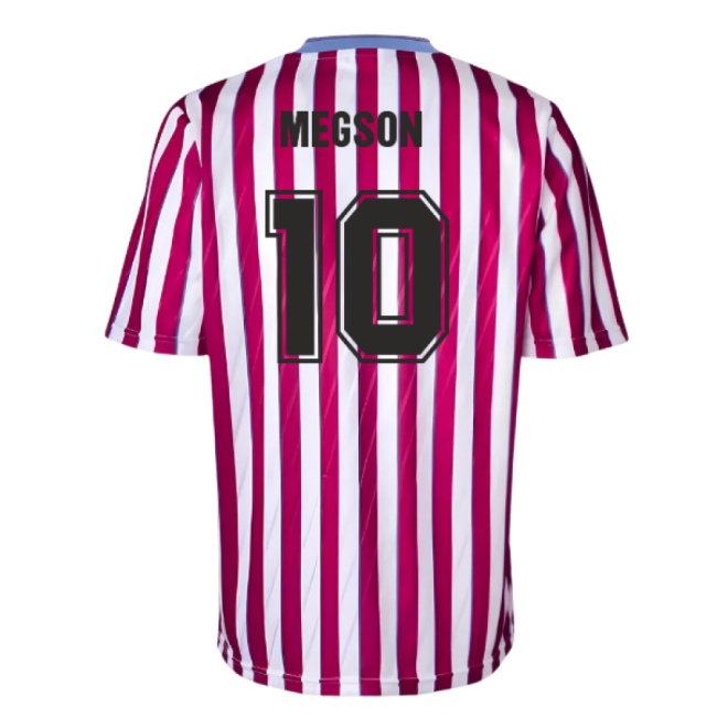 Manchester City 1988 Away Retro Football Shirt (Megson 10)