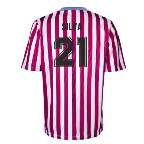 Manchester City 1988 Away Retro Football Shirt (SILVA 21)