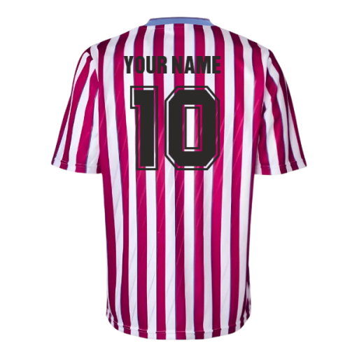 Manchester City 1988 Away Retro Football Shirt (Your Name)