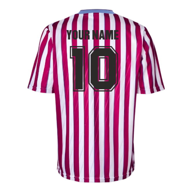 Manchester City 1988 Away Retro Football Shirt (Your Name)