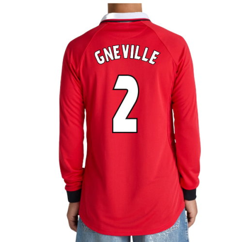 Manchester United 1999 Champions League Final Long Sleeve Shirt (G.Neville 2)