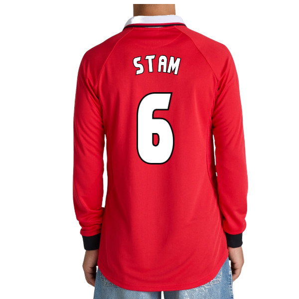 Manchester United 1999 Champions League Final Long Sleeve Shirt (Stam 6)
