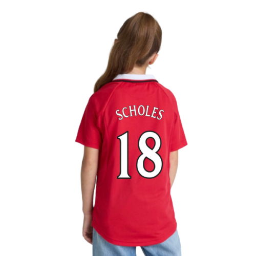 Manchester United 1999 Champions League Final Shirt (Kids) (Scholes 18)