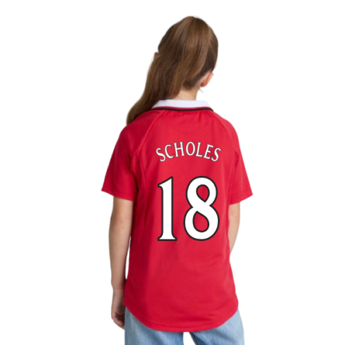 Manchester United 1999 Champions League Final Shirt (Kids) (Scholes 18)