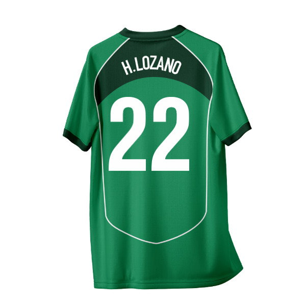 Mexico 1998 Vintage Style Concept Shirt Adult Short Sleeve (H.Lozano 22)