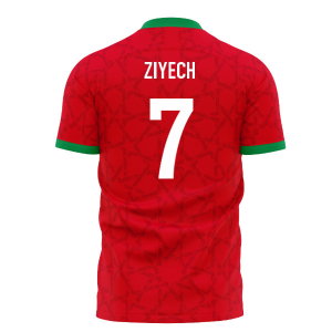 Morocco 2026-2027 Home Concept Kit (Libero) Adult Short Sleeve (Ziyech 7)