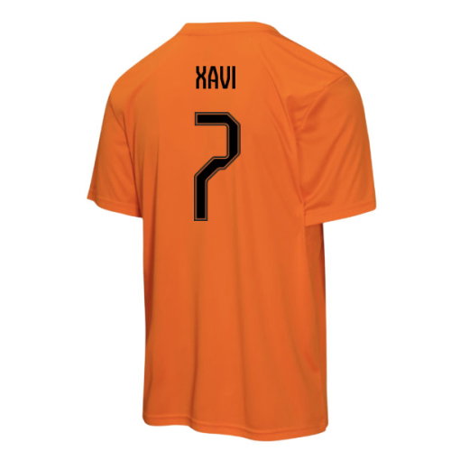 Netherlands FIFA World Cup 2026 T-Shirt (Orange) - Kids (Xavi 7)