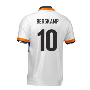 Netherlands Heritage Football Jersey (Wolvate) Adult Short Sleeve (Bergkamp 10)