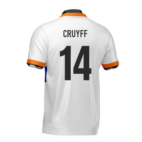 Netherlands Heritage Football Jersey (Wolvate) Adult Short Sleeve (Cruyff 14)