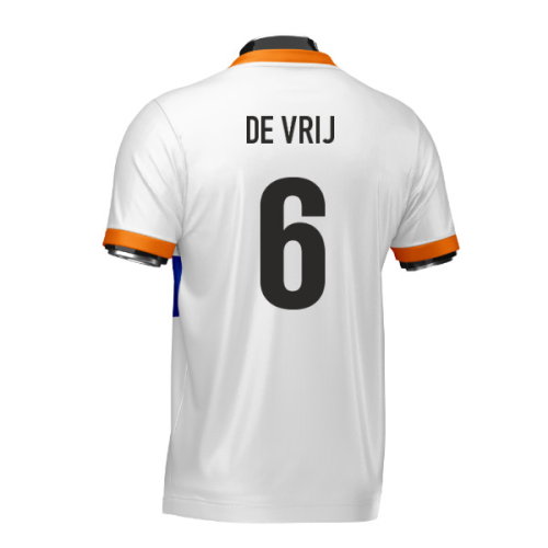 Netherlands Heritage Football Jersey (Wolvate) Adult Short Sleeve (De Vrij 6)
