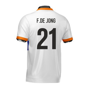 Netherlands Heritage Football Jersey (Wolvate) Adult Short Sleeve (F.De Jong 21)