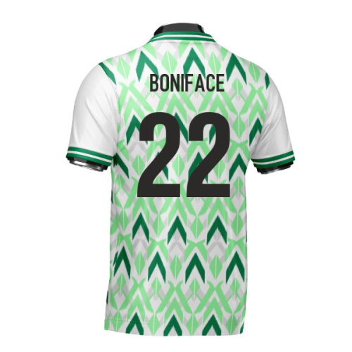 Nigeria DNA Green Concept Football Jersey (Wolvate) Adult Short Sleeve (Boniface 22)