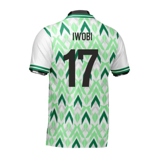 Nigeria DNA Green Concept Football Jersey (Wolvate) Adult Short Sleeve (Iwobi 17)
