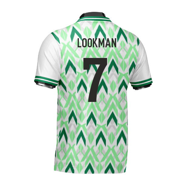 Nigeria DNA Green Concept Football Jersey (Wolvate) Adult Short Sleeve (Lookman 7)
