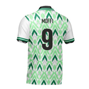 Nigeria DNA Green Concept Football Jersey (Wolvate) Adult Short Sleeve (Moffi 9)