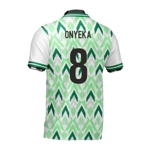 Nigeria DNA Green Concept Football Jersey (Wolvate) Adult Short Sleeve (Onyeka 8)