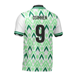 Nigeria DNA Green Concept Football Jersey (Wolvate) Adult Short Sleeve (Osimhen 9)
