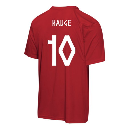 Norway FIFA World Cup 2026 T-Shirt (Red) - Kids (Hauge 10)