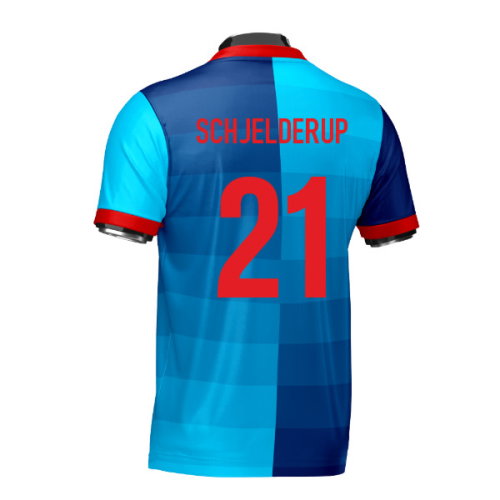 Norway Heritage Football Jersey (Wolvate) Adult Short Sleeve (Schjelderup 21)
