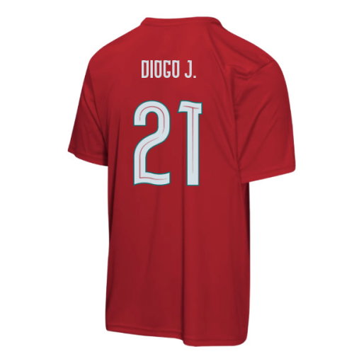 Portugal FIFA World Cup 2026 T-Shirt (Red) - Kids (Diogo J. 21)