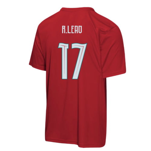 Portugal FIFA World Cup 2026 T-Shirt (Red) - Kids (R.Leao 17)