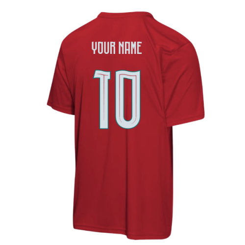 Portugal FIFA World Cup 2026 T-Shirt (Red) - Kids (Your Name)