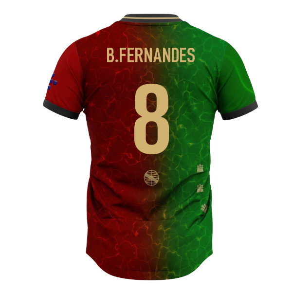 Portugal Lusitanos Home Supporter Jersey Adult Short Sleeve (B.Fernandes 8)