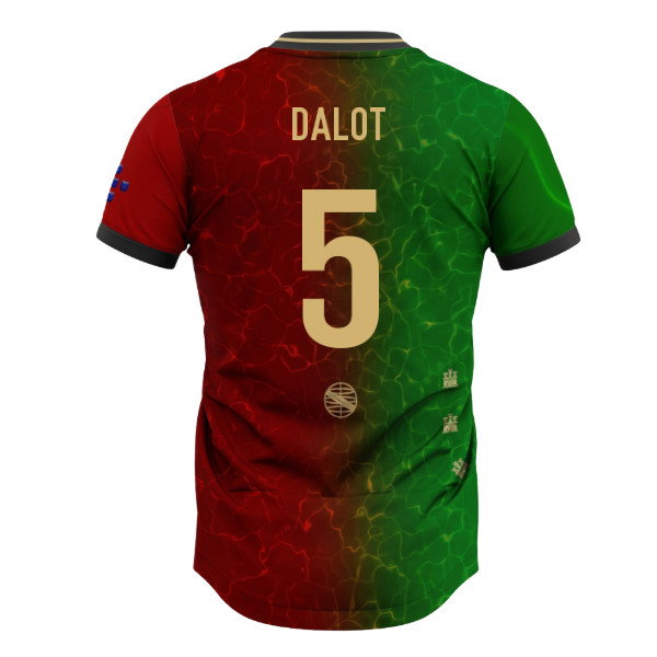 Portugal Lusitanos Home Supporter Jersey Adult Short Sleeve (Dalot 5)