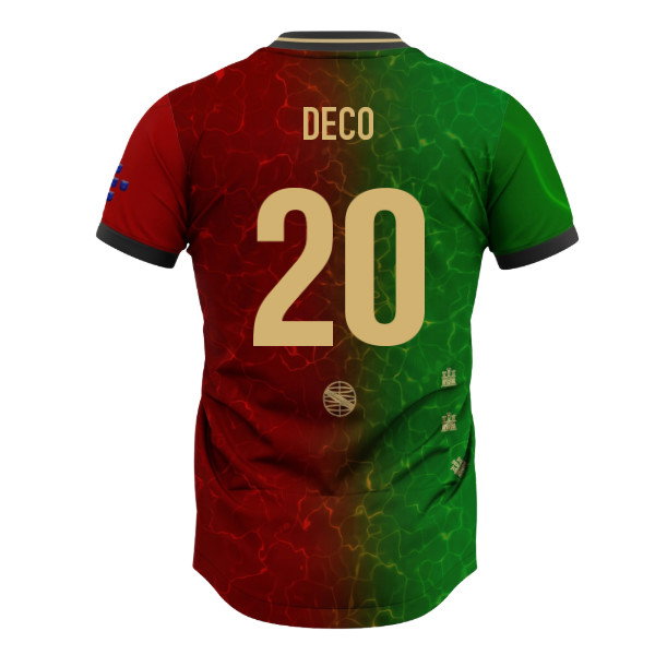 Portugal Lusitanos Home Supporter Jersey Adult Short Sleeve (Deco 20)