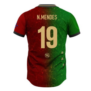 Portugal Lusitanos Home Supporter Jersey Adult Short Sleeve (N.Mendes 19)
