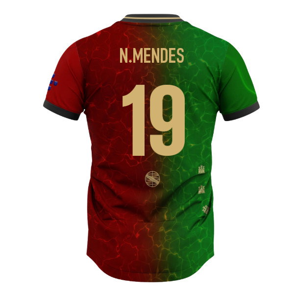 Portugal Lusitanos Home Supporter Jersey Adult Short Sleeve (N.Mendes 19)