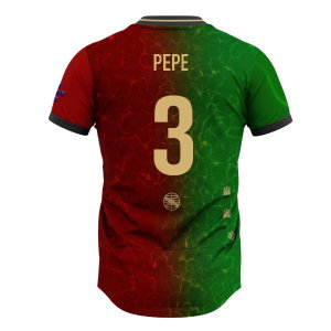 Portugal Lusitanos Home Supporter Jersey Adult Short Sleeve (Pepe 3)
