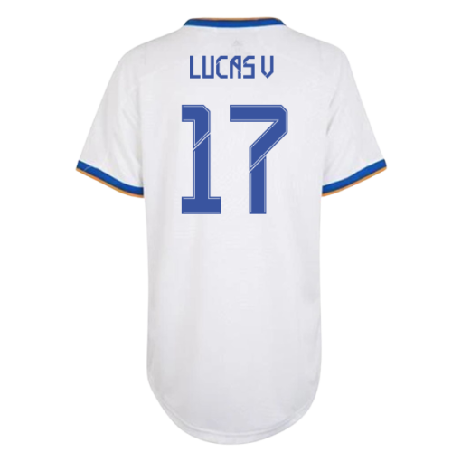 Real Madrid 2021-2022 Womens Home Shirt (LUCAS V 17)