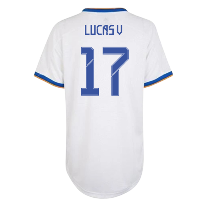 Real Madrid 2021-2022 Womens Home Shirt (LUCAS V 17)