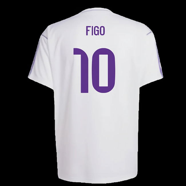 Real Madrid Terrace Icons Shirt (White) (Figo 10)
