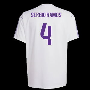 Real Madrid Terrace Icons Shirt (White) (Sergio Ramos 4)