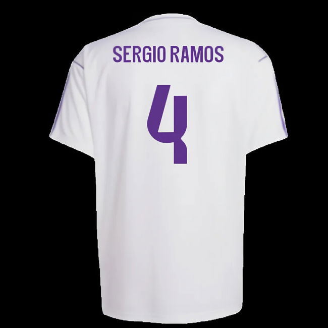 Real Madrid Terrace Icons Shirt (White) (Sergio Ramos 4)