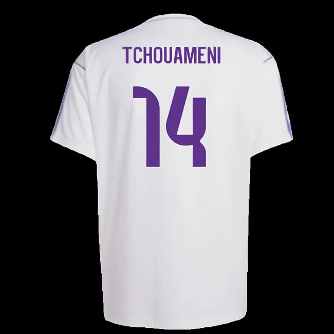 Real Madrid Terrace Icons Shirt (White) (Tchouameni 14)