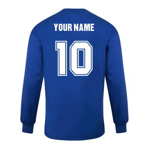 Score Draw Chelsea 1970 Wembley Long Sleeve Home Shirt