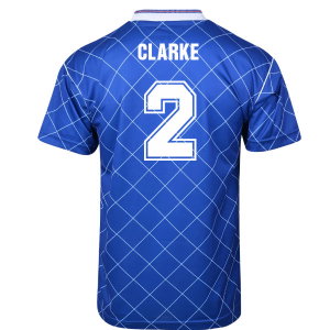 Score Draw Chelsea 1988 Retro Football Shirt (Clarke 2)