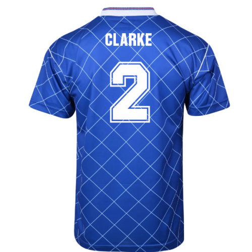 Score Draw Chelsea 1988 Retro Football Shirt (Clarke 2)