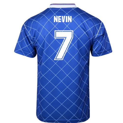 Score Draw Chelsea 1988 Retro Football Shirt (Nevin 7)
