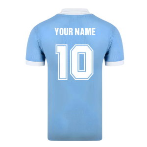 Score Draw Manchester City 1976 League Cup Final Airtex Home Shirt