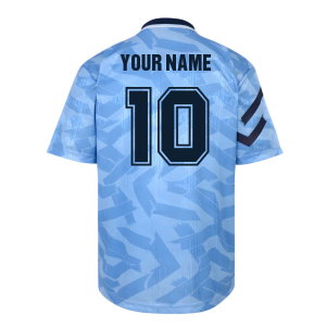 Score Draw Manchester City 1992 Retro Football Shirt