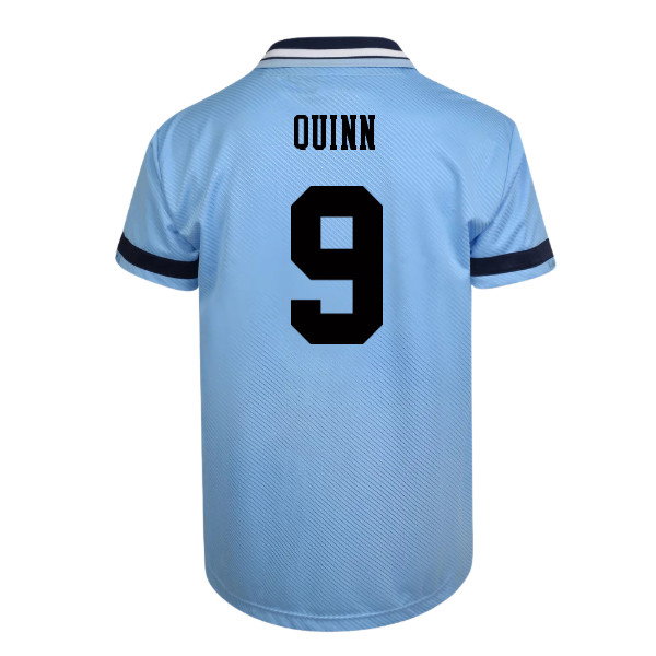 Score Draw Manchester City 1994 Retro Football Shirt (Quinn 9)